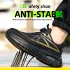 Fashion Steel Toe Cap Shoes for Men Work Boots Puncture-Proof Work Safety Shoes Protective Working Shoes Male Footwear Security Sneakers
