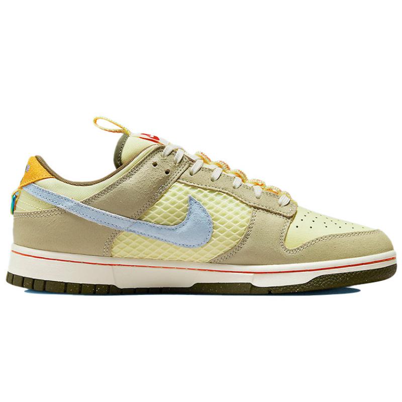 Nike Dunk Retro "cartoon" Classic Low-top Skate Shoes Men's Brown Yellow