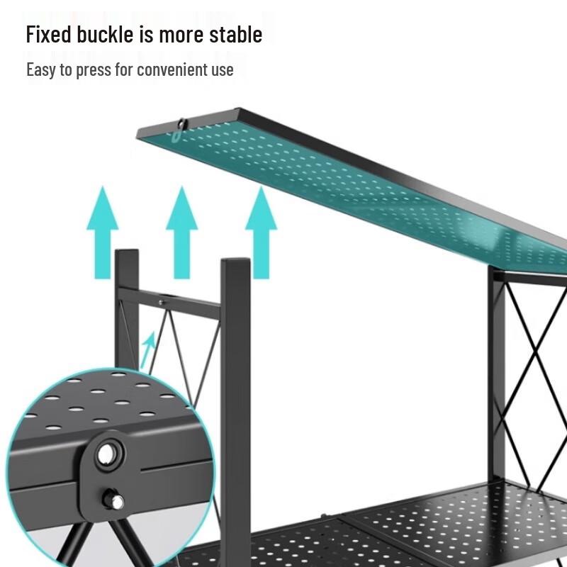 Yunshuang Foldable 3-Tier Kitchen Storage Rack