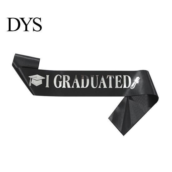 Graduation Ceremony Sash Class of 2026 Grad Honor I Adjustable Graduated Satin for Congrats Graduates Party Supplies Customizable Length