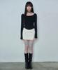 Leijeumiya Faye Soft Shirring Top [Black]