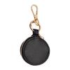 Convenient Keychain Jewelry Holder PU Leather Ring Case for Secure Storage of Accessories In a Compact Travel Size