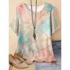 2025 New Large Size Women’s Round Neck Stretch T-Shirt