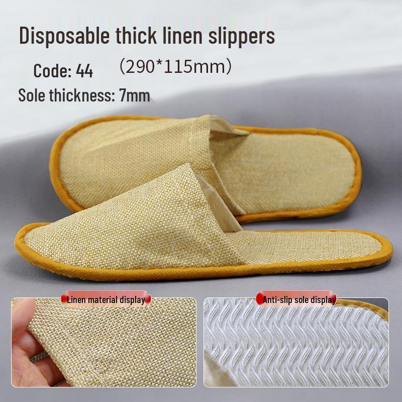 Washable Anti-Slip Winter Fleece Slippers for Guests