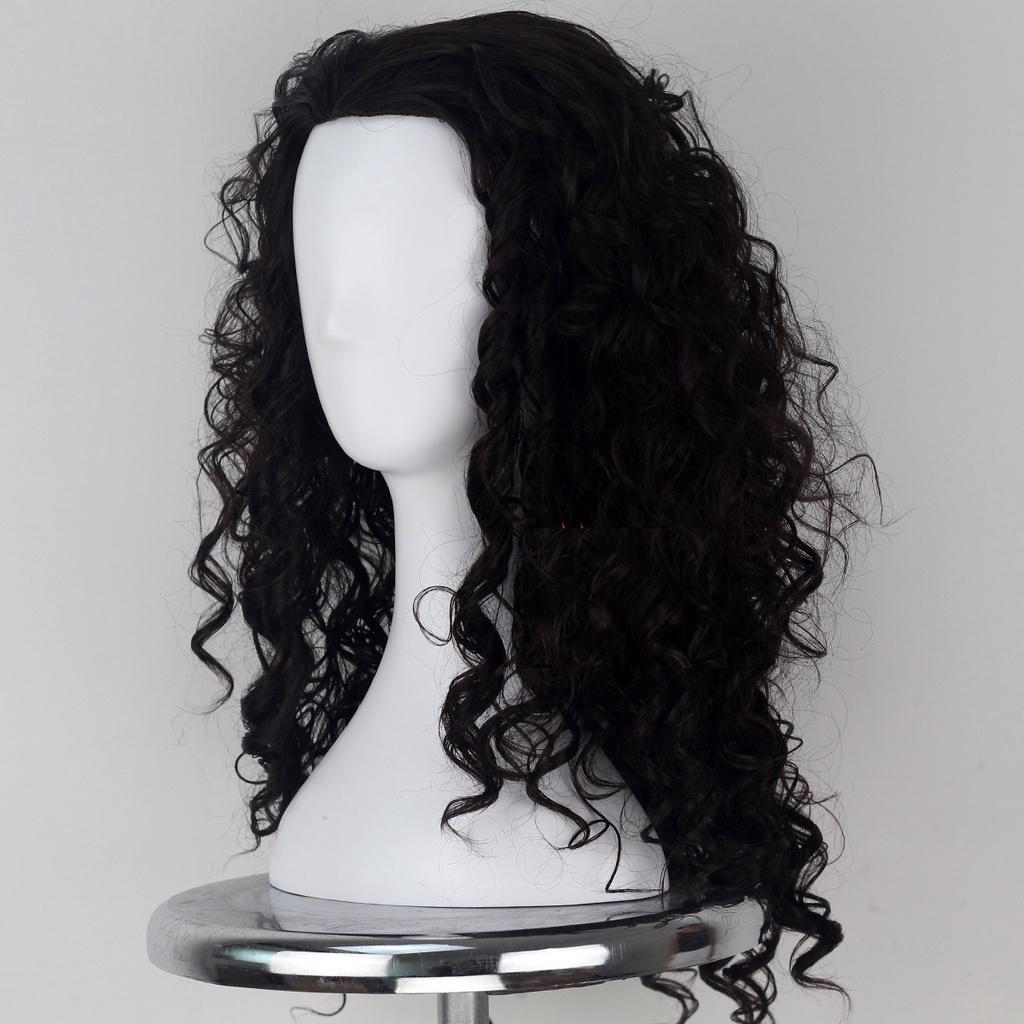 Atemberaubende Moana Maui Cosplay-Perücke mit luxuriösem schwarzem Afro-Kinky-Lockenhaar