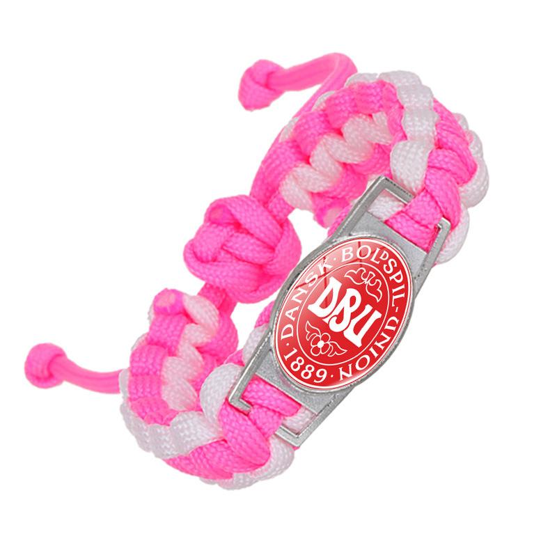 Qatar World Cup Woven Bracelet, Time Gem Team Logo Paracord Fan Support