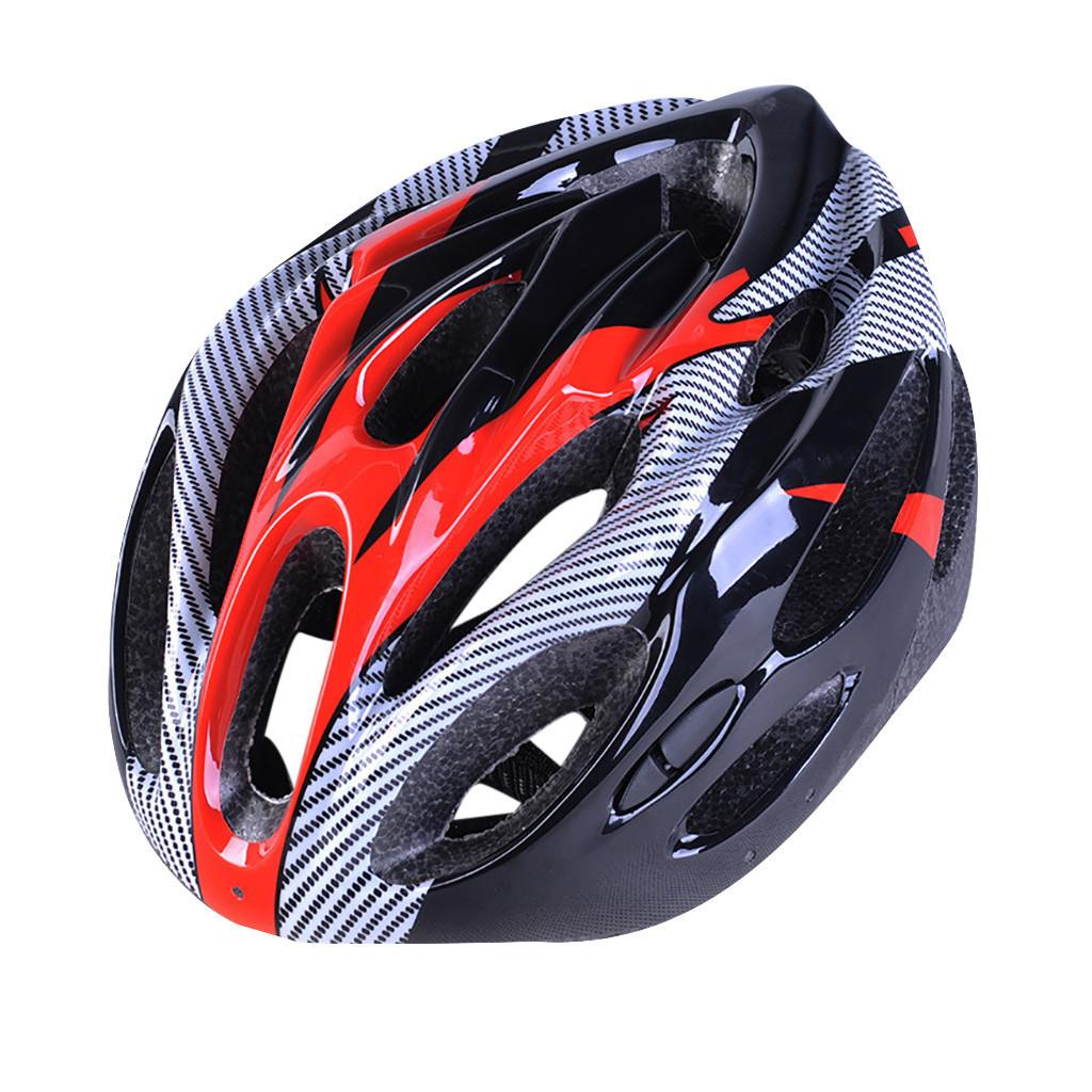 Cycling Helmet Comfort Lining Lightweight Fiber Texture Helmet Adult Mountain Bike Cycling Equipment