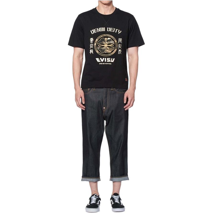 Evisu T-Shirts Men's Crew Neck Moderate Straight Fit 2ESGNM1TS565XX