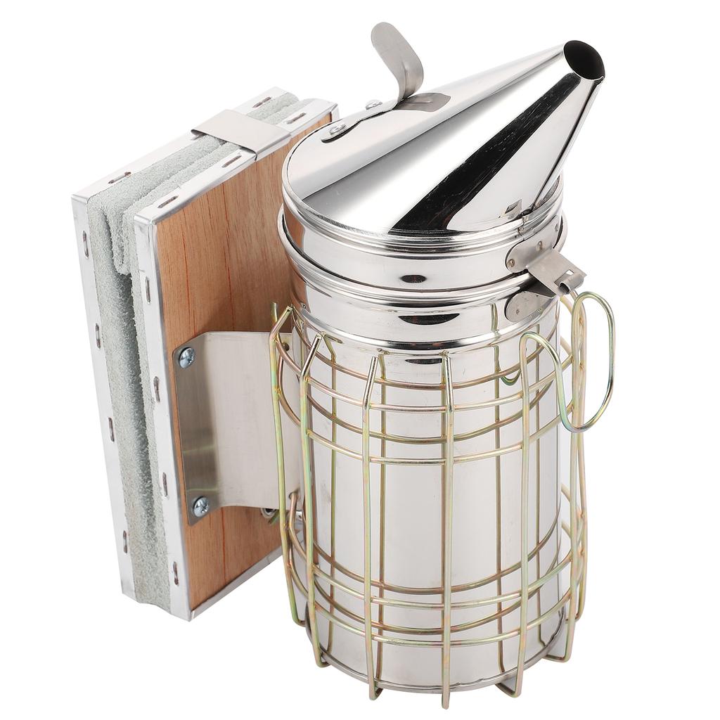 Bee Smoker Stainless Steel Beekeeping Tool Equipment Beehive Smoke Sprayer with Shield