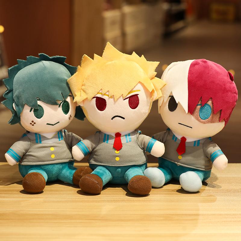 25Cm Lovely Anime Dolls Bakugou Katsuki Todoroki So Midoriya Izuku Bolster Plush Boku No Hero Academia Plushie Stuffed Toys