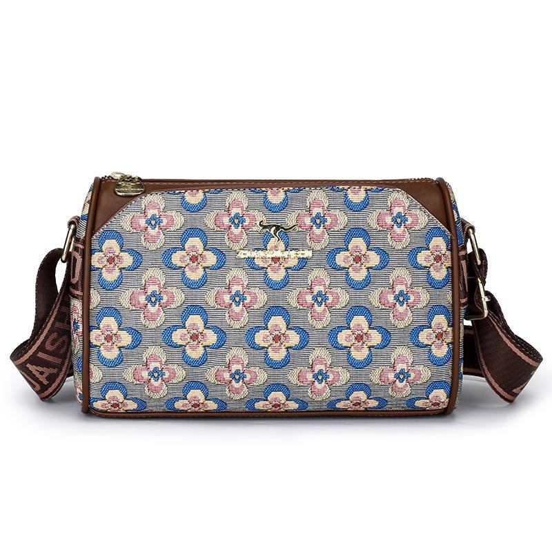 Klasická retro dámska crossbody kabelka s veľkou kapacitou, jednoduchá denná kabelka cez rameno, mäkká kožená jednofarebná, všetko