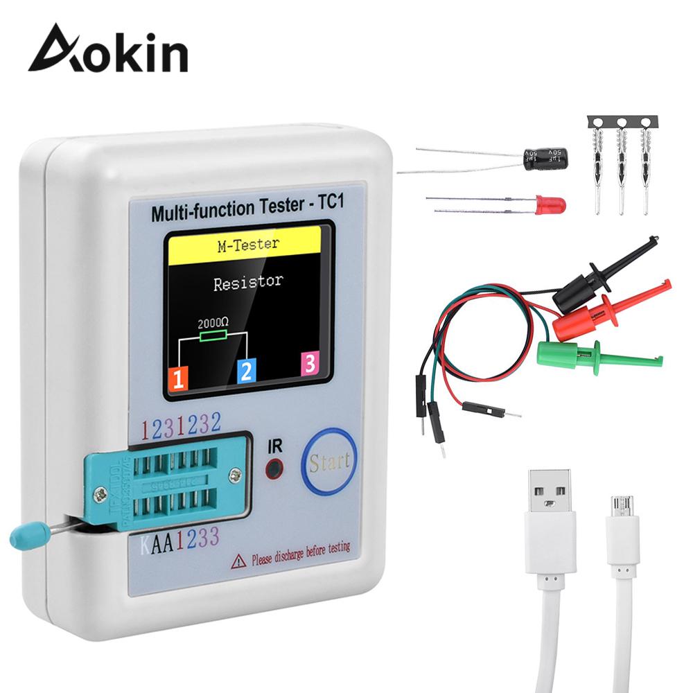 Buy Aokin Transistor Tester Display Multifunction LCRTC1 Tester