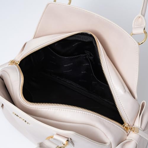 Jill Stuart Pecot Shoulder Bag with Ribbon Design, Feminine and Vintage Feel, JSLH5EH1, Ivory, Women's