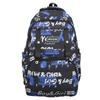 Large Capacity Student Backpack Graffiti Print Campus Backpack Men Lightweight Couple Backpack