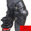 Winter Electric Motorcycle Knee Pads: Unisex Windproof, Thick, Warm, Cold Protection for Cycling.