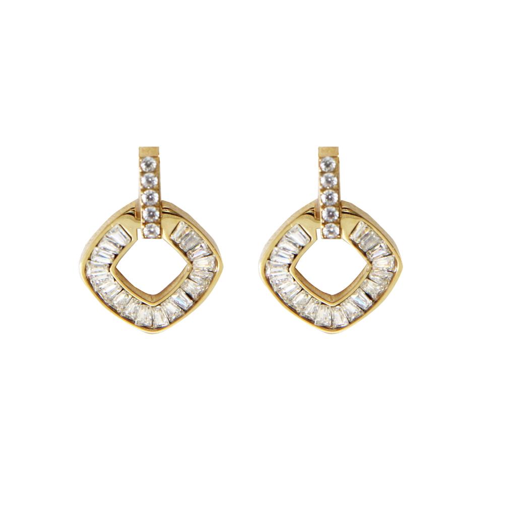 Hot Selling 14K Gold Plated Stainless Steel Set Necklace Bracelet Earrings Fashion Jewelry Gift Customization Durable