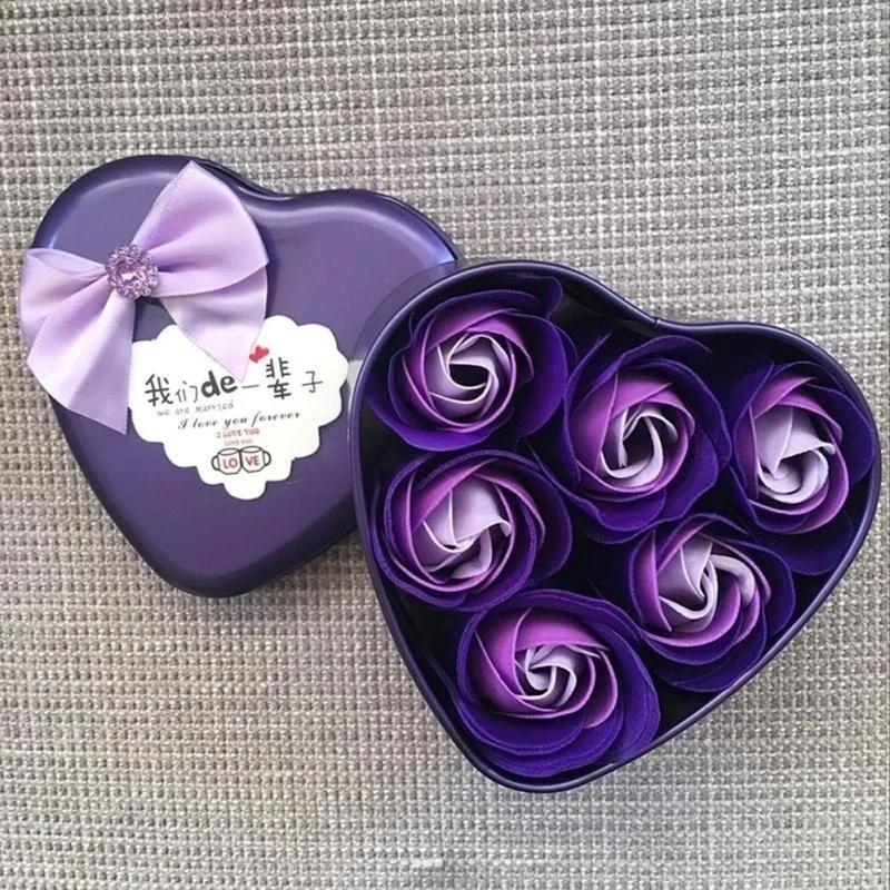 Soap Flower Heart-shaped Artificial Handmade Flower Home Simple And Beautiful Decoration Valentine's Day Creative Gift