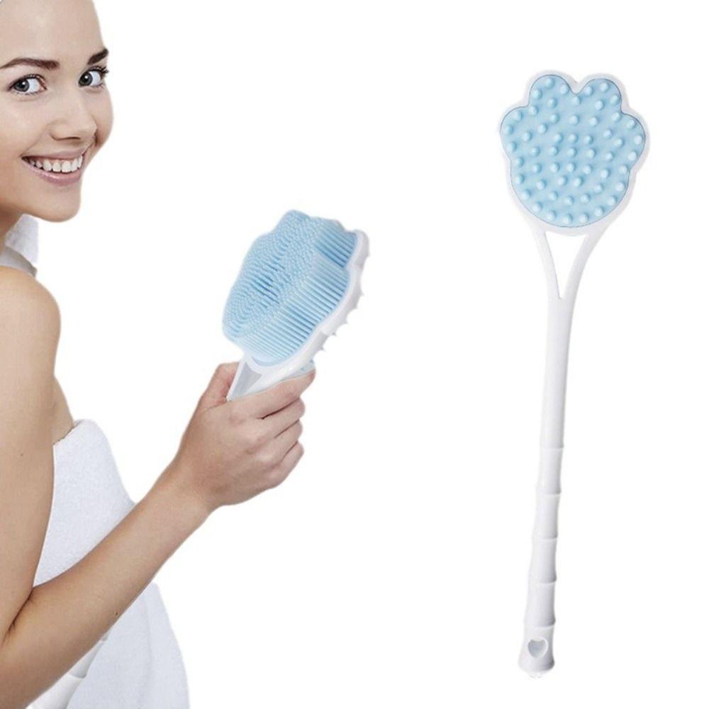 Long Handle Bath Back Brush Double Side Bathroom Back Scrubber Shower Massage Brushes  for Bathing