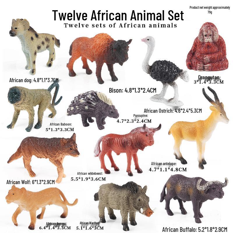 Lion Pride Simulation: Male & Female African Lion Figurines - Plastic Wild Animal Action Models