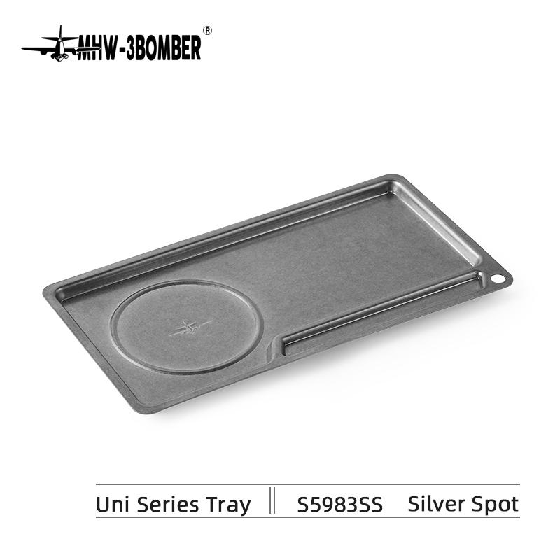 

MHW-3BOMBER Поднос для кофе из нержавеющей стали, изящные дорожные походные принадлежности для подачи еды, классические аксессуары для домашнего бариста в кафе
