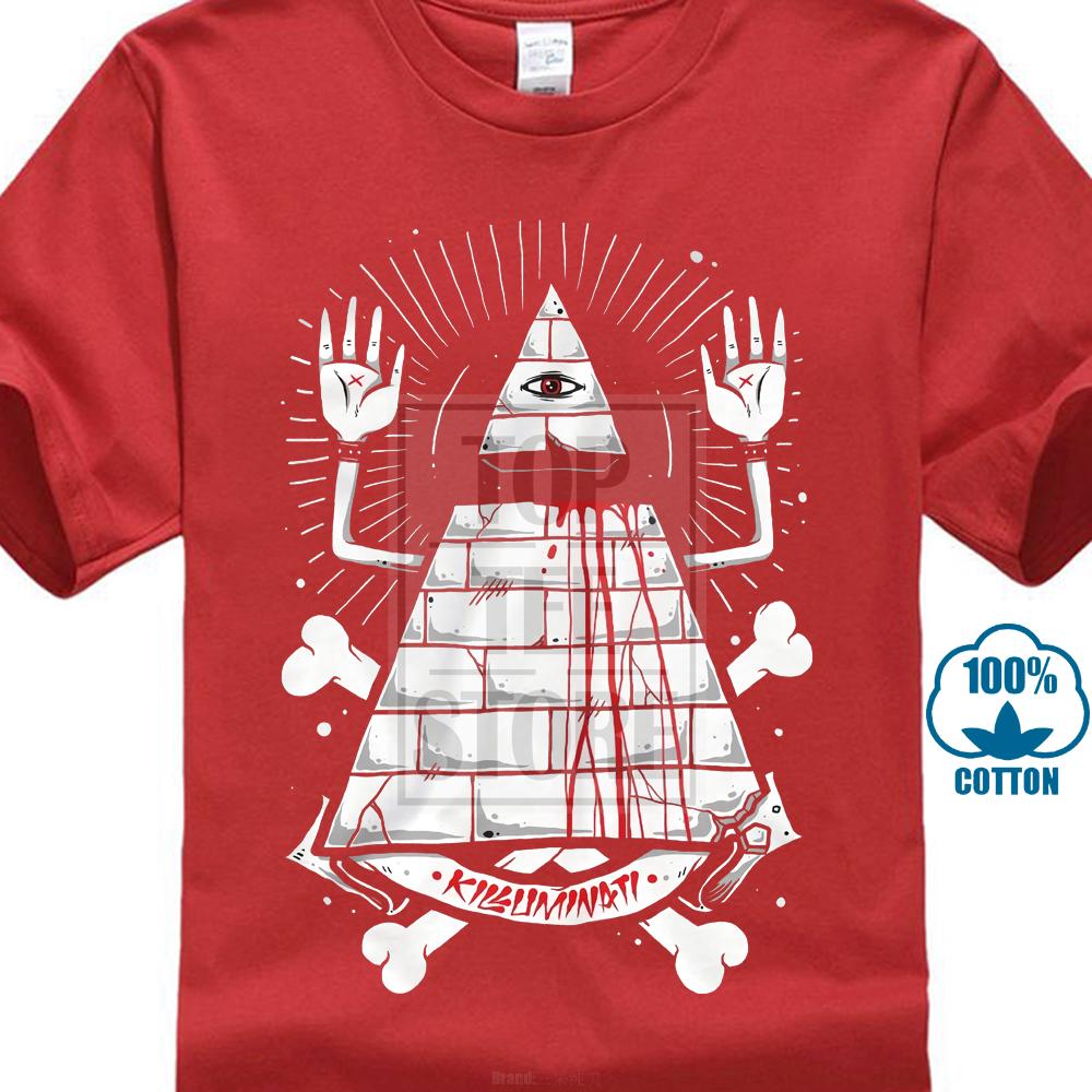 Pyramid Eye 2Pac Masons Killuminati Illuminati Conspiracy Theory T-Shirt. Summer Cotton Short Sleeve O-Neck Mens T Shirt New S