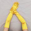 Extended ceremonial gloves satin stretch satin gloves retro party cosplay ladies gloves fashion wedding gloves