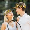Sunflower Leopard Cheetah Sun Visor Hats for Women Men Empty Top Baseball Cap for Sports Golf Tennis Running Hiking Camping