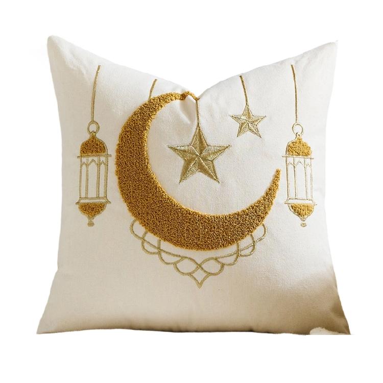 Elegant Lunar Shape Cushion Cover Fabric For Living Space And Parties