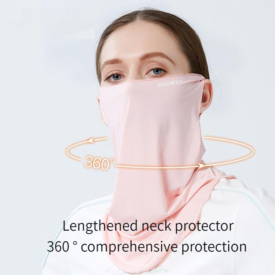 Gobygo 1Pcs Upf50+ Summer Sun Mask Breathable Uv-Protective Neck Mask Outdoor Cycling And Mountain Climbing Sports Men Women