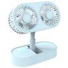 Small Desk Rechargeable Sturdy Table Fans with 3 Speeds for Bedroom Office