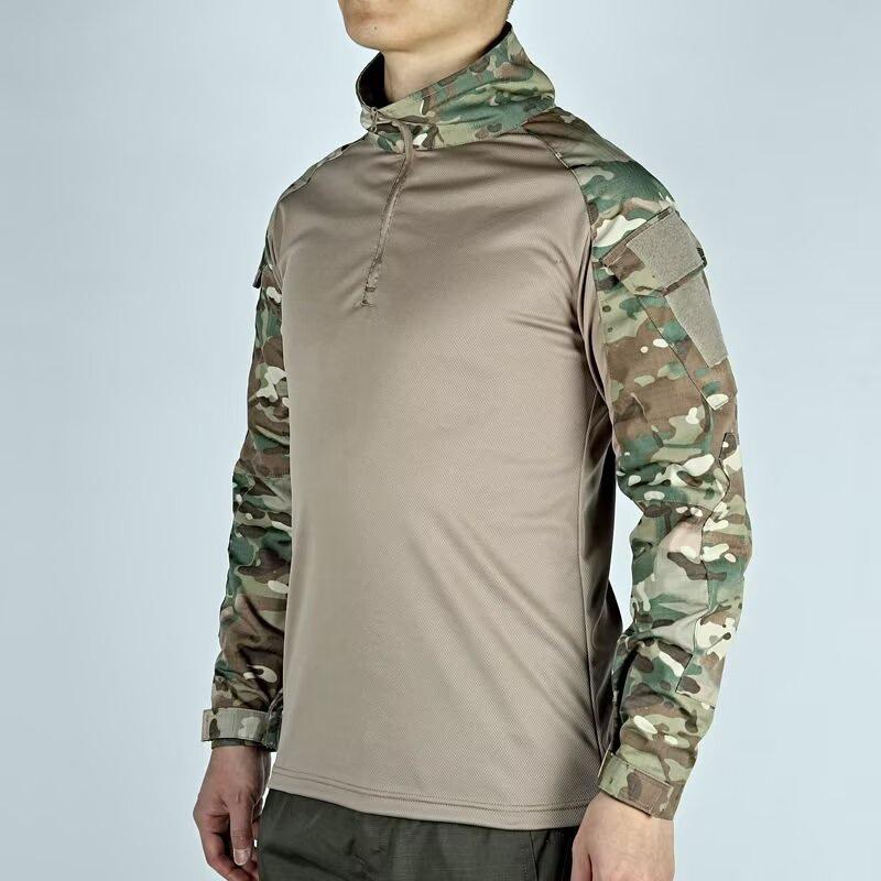 Men's Camouflage Outdoor Sports Breathable & Durable Combat T-shirt