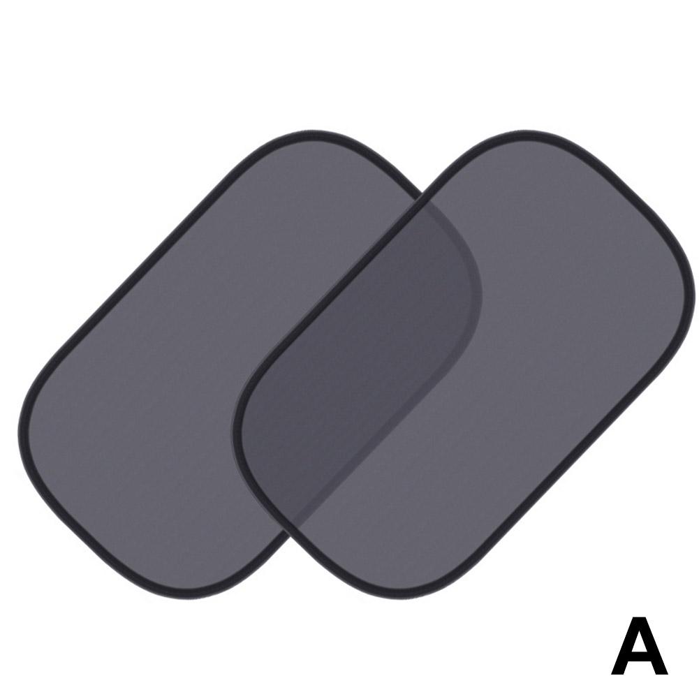 Electrostatic Adsorption Film Car Mesh Sun Visor Side Anti-ultraviolet Insulation Heat Protection Translucent Black Sun N8W1