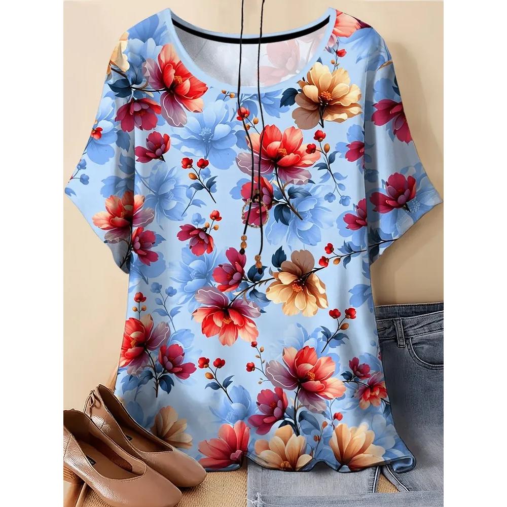 Fashion Versatile Loose Women's Top Short Sleeve Casual Comfortable T-Shirts Women’s