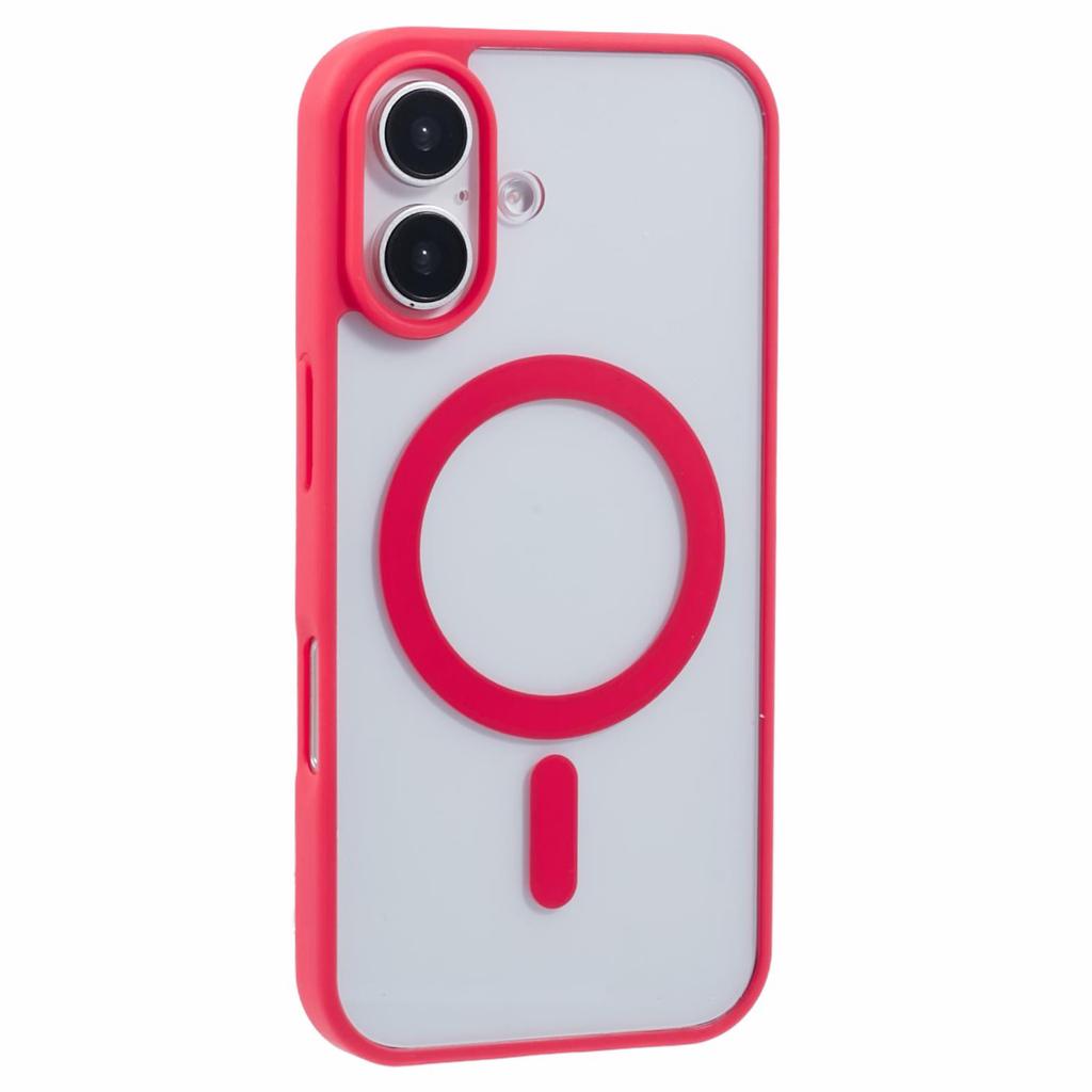 For iPhone 16 Case Compatible with MagSafe Shockproof PC+TPU Clear Phone Cover
