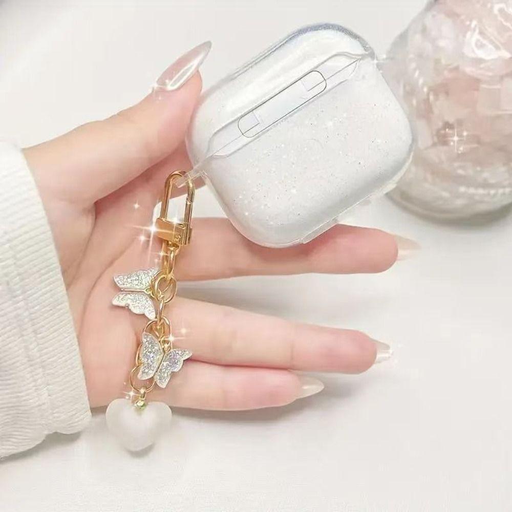 TPU Bluetooth Pouzdro na sluchátka Průhledné třpytivé ochranné pouzdro pro Airpods 1/2/3/4/pro/pro2