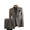 Plus Size Men's Striped Business Casual Wedding & Formal Suit Set
