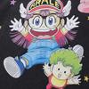 Sweet And Cool Cartoon Printed Washed Short-Sleeved Couple T-Shirt Men'S American Street Retro Trendy Brand Half-Sleeved Backing Tee