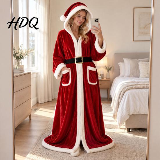 Christmas Theme Printed Wrap Hooded Heated Poncho Blanket Flannel Wearable USB Heating Cape Gift for Her on with Festive Print Cozy Winter