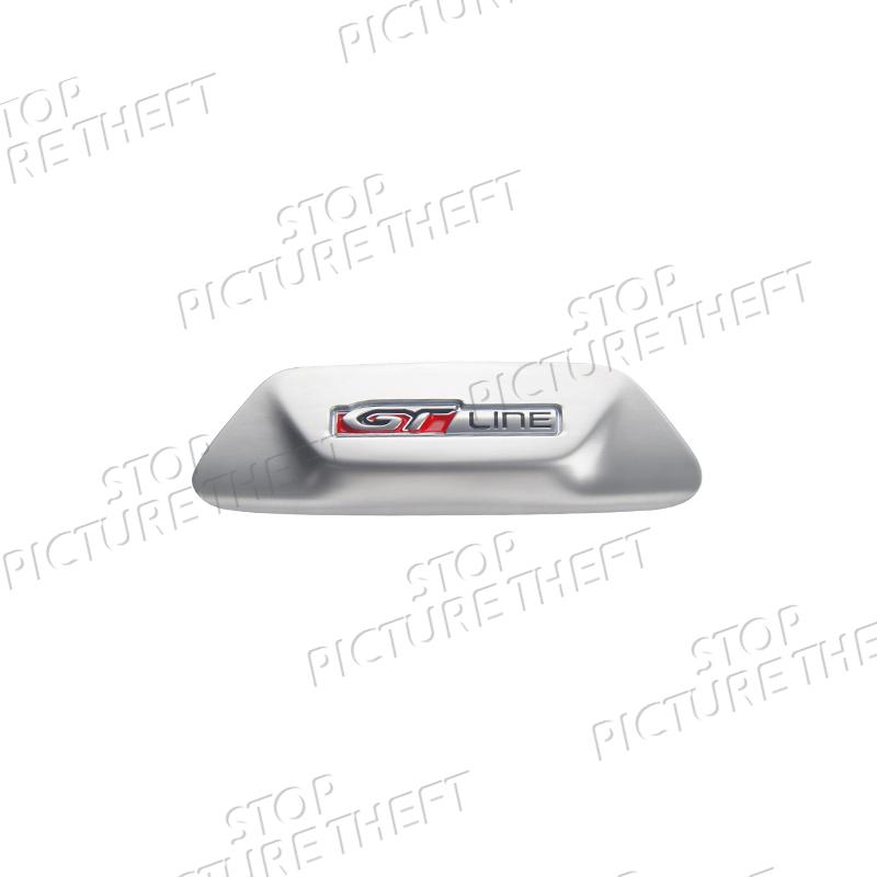 GT Line Logo For Peugeot 508 208 5008 4008 3008 RC CC 3D Metal Badge Decal Car Steering Wheel Emblem Sticker Accessories