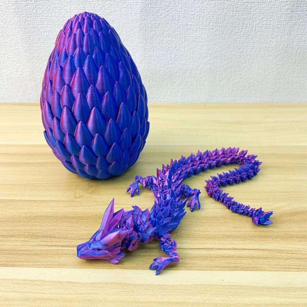 Printed 3d Dragon Eggs With Dragon Inside Fidget Toys For Kids Articulated Adult
