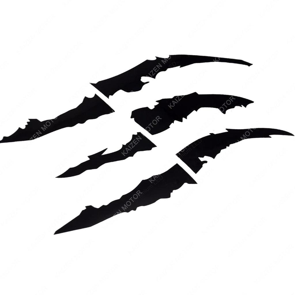 

Scratch Monster Claw Decal Headlight Car Decoration Vinyl Sticker For Halloween чёрный
