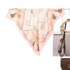 Camellia Print Retro Silk Scarf: Versatile Summer Neck and Head Protector for Women