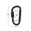 No. 8 D-Shaped Aluminum Alloy Locking Carabiner for Climbing and Backpacks