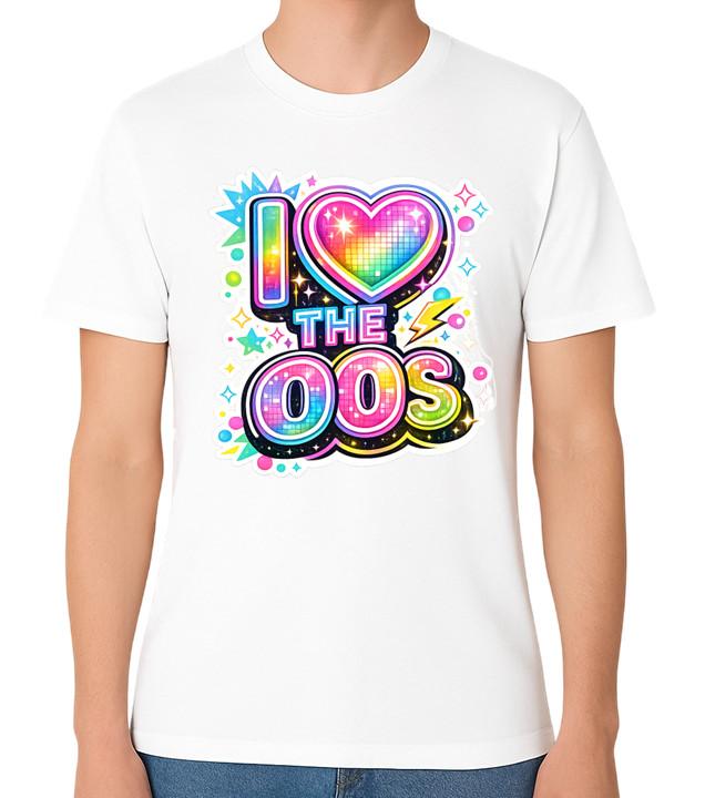 I Love the 00s T-Shirt Y2K Retro Pop Culture Graphic 2000s Unisex Tee 4XL