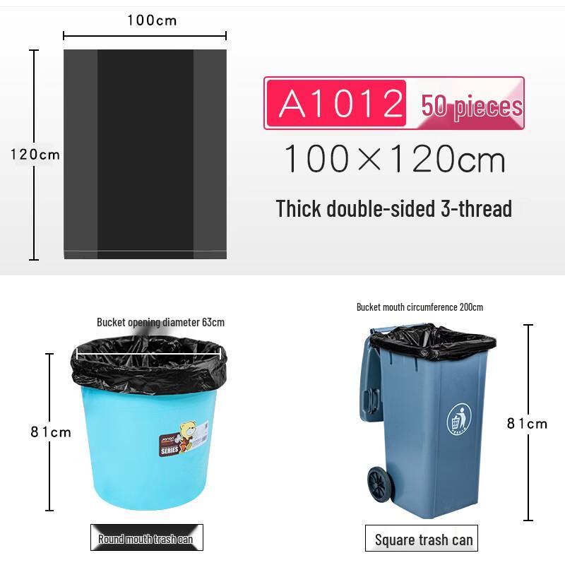 LOVE IS PERFECT Regular Flat Black Garbage Bags