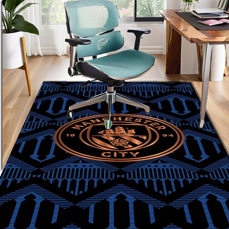 Manchester Football FC Pattern Rug, Indoor/Outdoor Mat, for Picnic, Gameroom, Bedroom, Office, Living Room, Home Decor Carpet, Birthday Gift