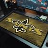 New Orleans Saints Logo Color Mouse Pad Large Gaming Table Cushion Non-slip Laptop Tablet Big Mousepad XXL Mat Mini PC Playmat With Lock Edge