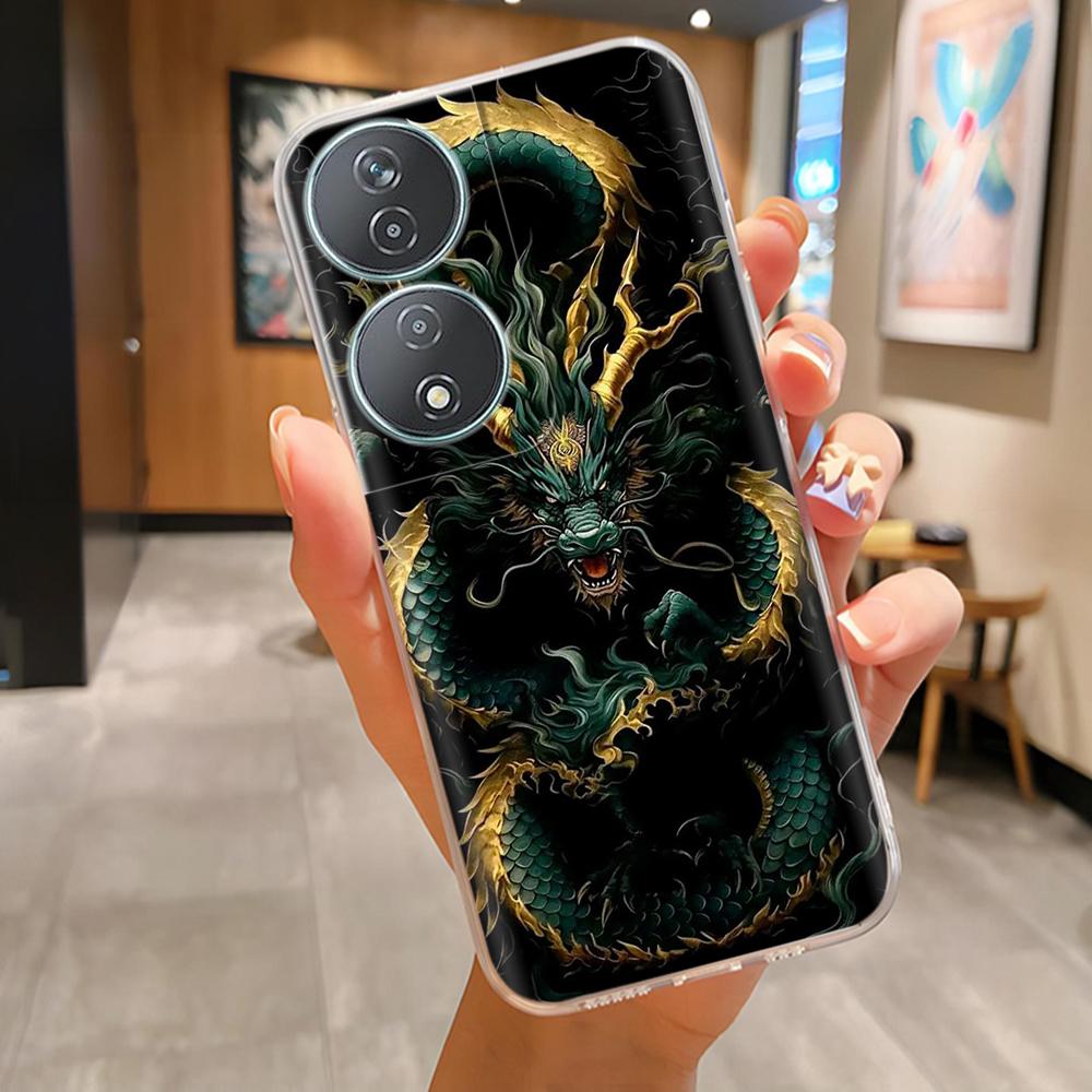 Für Honor 90 Smartphone Hülle Niedlicher Panda Weiche Silikonhülle Für Honor 90Smart CLK-NX1 Mode Transparente Abdeckung Coque Fundas