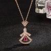 New Full Diamond Necklace for Women, Fashionable, Light Luxury, Elegant, High End, Clavicle Chain