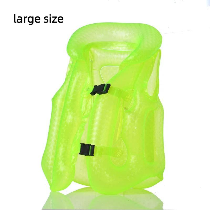 1Pcs Baby Swimming Equipment Children'S Fluorescent Inflatable Vest Life Jacket Thickened Swimming Clothes